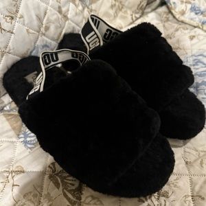 UGG Fluff Yeah Slide Black